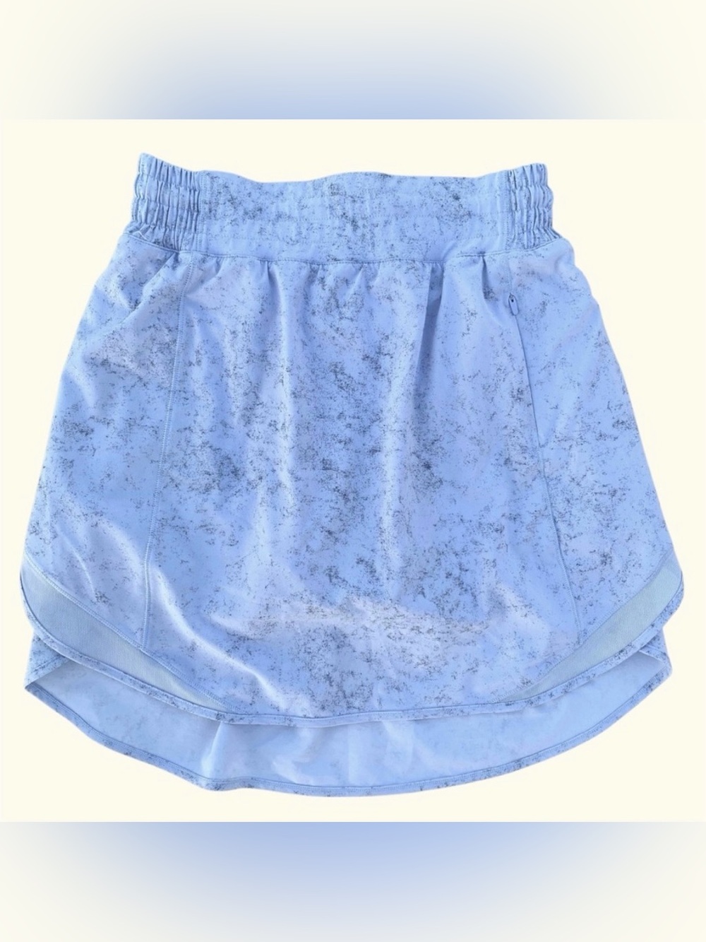 Lululemon Hotty Hot Gravel Dust Light Pastel Blue High-Rise Sport Skort, Long 4